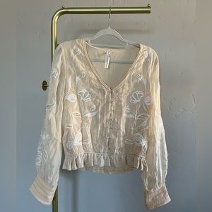 Romantic Anthropologie blouse